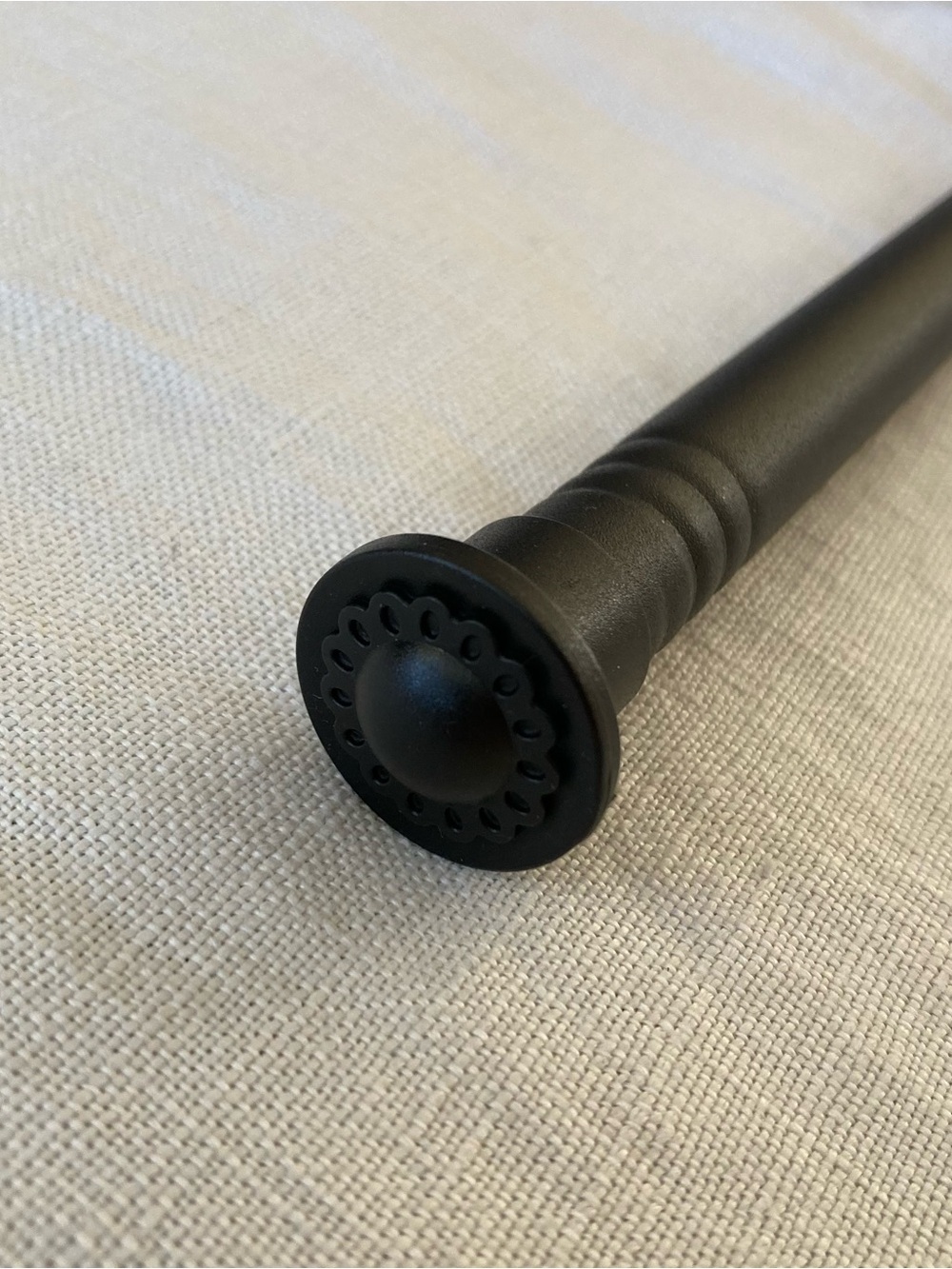 Unbranded Splicing Curtain Rod Kit in Matte Black - Adjustable Drapery Hardware